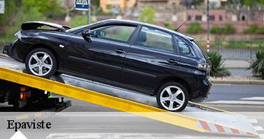 Voiture enlevée par dépanneuse